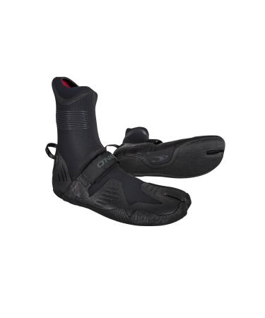 O'Neill Psycho Tech 3/2mm Split Toe Booties, Black 10 Black