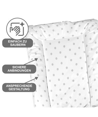 Babynness Waterproof Wrapping - High Quality & Wipeable Diaper Area Expansion - Dotted Gray 50x70 cm - Buy Online on SooperMarket.com