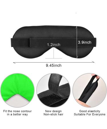 Haskirky Light Blocking Eye Mask for Deep Sleep - Breathable & Adjustable - Ideal for Travel, Yoga, Meditation - Men and Women - Buy Online on SooperMarket.com