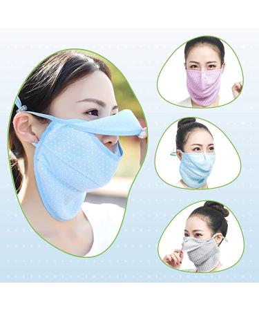 WSERE 4pcs Dustproof Breathable Cotton Half Face Shield Cover - Reusable & Washable for Men and Women - Outdoor or Daily Use - 4 Colors - Buy Online on SooperMarket.com