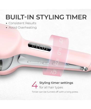 TYMO ROVY 1.25 Inch Waver Curling Iron - Beach Waves Curling Wand with Ceramic 3 Barrel Ionic Deep Waver Dual Voltage Anti-Scald for Effortless Styling - Perfect Hair Crimper for Women - Buy Online on SooperMarket.com
