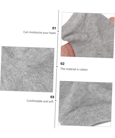 Mikinona 2 Pairs Gel Heel Socks Foot Lotion Spa Socks Sleep Spa Socks Gel Moisturising Socks Heel Repair Socks Moisturizing Feet Sock No Slip Spa Socks Gel Ankle Socks Gel Lining Cotton - Buy Online on SooperMarket.com