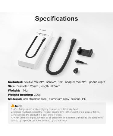 Buy Telesin Flexible Selfie Stick Holder with Monkey Tail for GoPro Hero 12/11/10/9/8/7/6/5 DJI Osmo Action & Insta360 - Best Monopod for Action Camera Accessories - Buy Online on SooperMarket.com