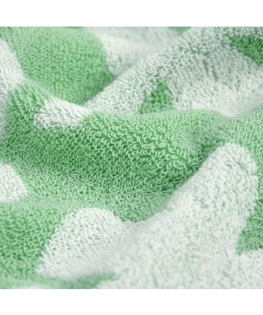 12 Pack Clover Washcloths - Soft & Absorbent Face and Body Wash Cloths in Mint Green - Buy Online on SooperMarket.com