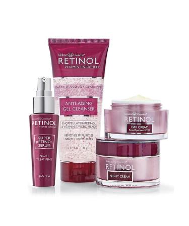 Retinol Anti-Aging Day & Night Cream Duo - 24-Hour Skincare for Younger-Looking Skin - 1oz Each - Buy Online on SooperMarket.com