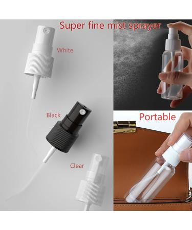 TIANZD 12 Pieces Empty 50 ml Clear PET Plastic Fine Mist Pump Spray Bottles with White Top Portable Sprayer for Perfume Water Cosmetic Travel Containers Refillable 2x Funnel - Buy Online on SooperMarket.com