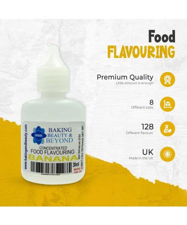 Baking Beauty and Beyond Concentrated Food Flavouring Oil - Dozen of Professional Quality Food Grade Flavouring Oil for Candy Making Baking Cooking Lip Balm and Lip Gloss - Banana (50ml) - Buy Online on SooperMarket.com