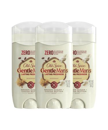 Old Spice GentleMan's Collection Deodorant Brown Sugar & Cocoa Butter Scent 3.0 oz (Pack of 3)