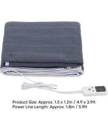 HEEPDD Electric Blanket - 4-Layer Heated Fleece Pad | Uniform Heating | EU Plug 220V | 1.5x1.2M for Cozy Comfort - Buy Online on SooperMarket.com