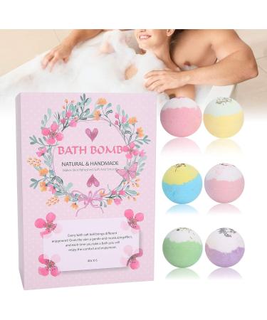 Handmade Bathing Ball Cleaner Gift Set - 6 Pieces for Dry Skin & Spa Baths | Perfect Birthday & Mother's Day Gift for Her & Him - Buy Online on SooperMarket.com