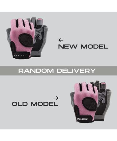 KANSOON Breathable Fingerless Workout Gloves for Women and Men - Pink Medium - Buy Online on SooperMarket.com