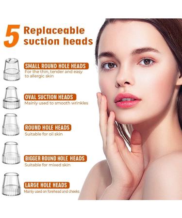 2023 Blackhead Remover Pore Vacuum - Upgraded Electric Facial Cleaner for Acne, Whiteheads - 5 Suction Power, 5 Probes - USB Rechargeable Kit for Women & Men - Buy Online on SooperMarket.com