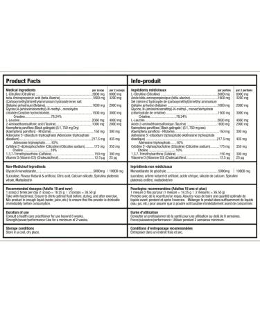 12 STRONG Pre-Workout - 730g - BULL Nutrition (40 Servings) (730g Apple Grape (Grapple)) - Buy Online on SooperMarket.com