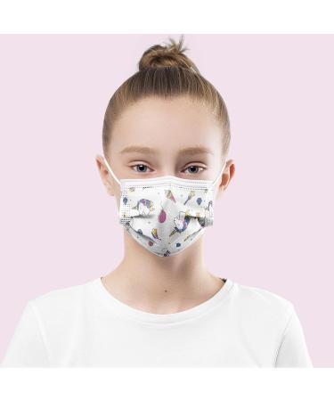 Buy Hard 50x Medical Mouth Protection Masks - CE Certified Type IIR 99.78% BFE Small Size Unicorn Design - Buy Online on SooperMarket.com