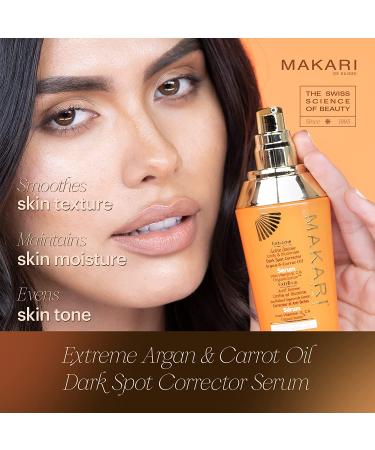 Makari Extreme Dark Spot Corrector Serum (1.7 oz) with Argan and Carrot Oil | Hydrating, Antioxidant Serum for Skin Tone and Glow - Buy Online on SooperMarket.com