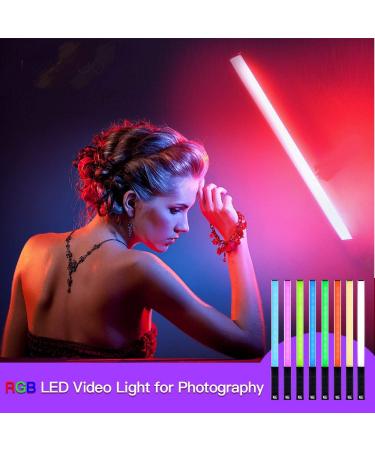 LUXCEO RGB LED Photography Lighting Wand - 1000 Lumens, CRI 95+, USB Rechargeable, Remote Control, Carry Bag - Adjustable Color Temp, 36 Colors - Buy Online on SooperMarket.com