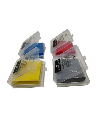 Faber-Castell knead Erasers - Drawing Art kneaded Erasers Large size - 4 Pack (Assorted Colors)