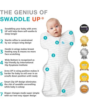 Love To Dream Swaddle UP | Moderate Temperature Fabric | Hip-Healthy Design | Easy Nappy Changes | Rainbow Medium (6-8.5kg) - Buy Online on SooperMarket.com