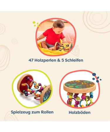 Shop B. Toys Motor Shiffers - Wooden Baby Toys with Pearls | Fun & Safe Baby Toys for 18 Months+ - Buy Online on SooperMarket.com