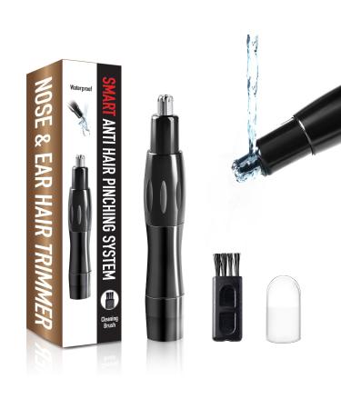 Unisex Nose Hair Trimmer 3D Arch Cutter Waterproof Washable Easy Clean Hypoallergenic 20-in-1 Grooming Tool Portable Cordless One-Button Design
