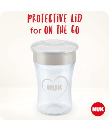 NUK Magic Cup Sippy Cup | 360 Anti-Spill Rim | BPA-Free | 230ml | Blue Cat | 8+ Months | Leak-Proof | 1 Count - Buy Online on SooperMarket.com