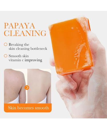 Papaya Goats Milk Soap Bar for Hyperpigmentation & Dark Spots - Vitamin C Face Wash for Clean Skin - Oil Control & Hydration - Buy Online on SooperMarket.com