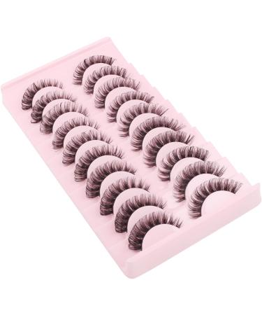 Parriparri Russian Strip Lashes - 10 Pairs Curly False D Curl Volume Lashes - Buy Online on SooperMarket.com