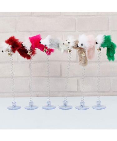 BestMall Cat Ball Feather Wand Toys With Strong Suction Cups Window Kitten Cute for Interactive Kitten Funny Teaser Wand Indoor Kitty Stick Toy Pet Activity Chaser Toy for Playing Training Exercise #5 - Buy Online on SooperMarket.com
