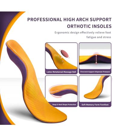 DynWalker Memory Foam Insoles for Plantar Fasciitis & Foot Pain Relief - XXS (Women 4.5-5) - Buy Online on SooperMarket.com