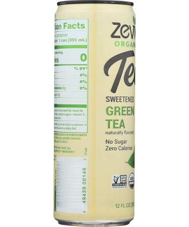 Zevia Organic Green Tea - 12 Fl Oz | Zero Calorie & Naturally Sweetened - Buy Online on SooperMarket.com