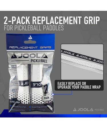 JOOLA Pickleball Paddle Grip Tape - White Replacement Wrap for Racket - Moisture Wicking & Contoured Comfort - Small Grip & Overgrip Compatible - Buy Online on SooperMarket.com