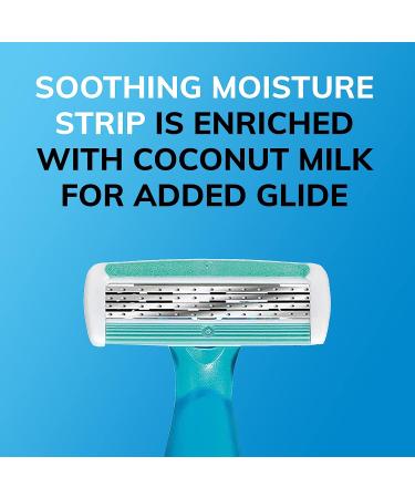 BIC Soleil Comfort Disposable Razors for Women - 10 Piece Set, Aloe Vera & Vitamin E, 4 Blades - Buy Online on SooperMarket.com