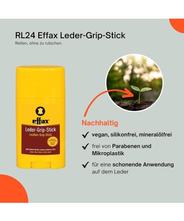 Effol-Effax Leather Grip Stick | 50ml Habtstick for Secure Seat | Non-Gluing Pick-Up Cream with Anti-Slip Formula | International Shipping Available - Buy Online on SooperMarket.com