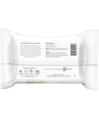 Burt's Bees Baby Wipes - Unscented Towelettes for Sensitive Skin - All Natural with Aloe & Vitamin E - Fragrance Free - 6 Flip-Top Packs - 432 Wipes Total - Buy Online on SooperMarket.com