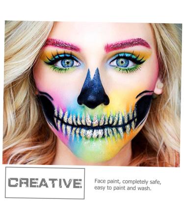 Angoily Neon Body Painting Kit - Face Paint Makeup Pigment Fake Wounds & Scars for Halloween & Cosplay - Buy Online on SooperMarket.com