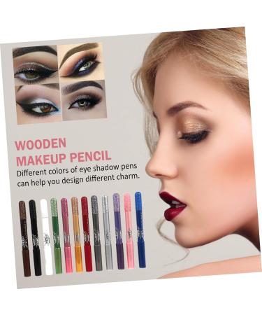 NOLITOY 24 Pcs Pearlescent Pencil Stick Eyeliner Long-lasting Eye Shadow Pen 12.5X0.5cmx2pcs Assorted Colorx2pcs - Buy Online on SooperMarket.com