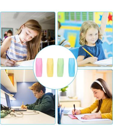 8-Piece Ergonomic Writing Aid Set for Kids | Pencil Grip & Holder for Improved Writing Skills - Buy Online on SooperMarket.com