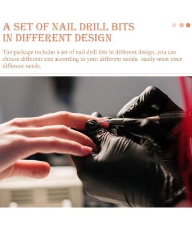 minkissy 1set Grinding Head Set Ceramic Drill Bit Pedicure Tools Sander Tool Manicure Pen Sander Portable Electric Nail Drill Nail Polishing Bits Manicure File Bit Nail Drill Bit To Rotate - Buy Online on SooperMarket.com