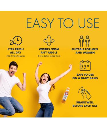 Arm & Hammer Invisible Body Powder Spray - Talc-Free Odor & Sweat Control for Men and Women - 7oz (Pack of 3) - Buy Online on SooperMarket.com