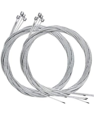 Stainless Steel Shifter Cable, Bike Shifter Cable Bicycle Rear Derailleur Cable 2M Long Bicycle Replaceable Wire Inner Derailleur Wire Stainless Steel Mountain Bike Rear Derailleur Cable 10Pcs