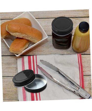 IMIKEYA 48 Pcs Mason Jar Lids Seal Tinplate Metal 7x7x1.5cmx3pcs Blackx3pcs - Buy Online on SooperMarket.com