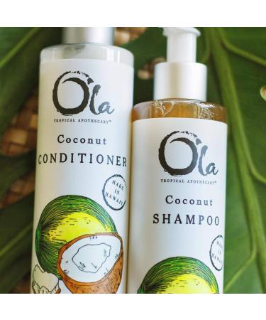 Ola Coconut Organic Shampoo - 8 fl oz | Natural Hair Care | International Shipping Available - Buy Online on SooperMarket.com
