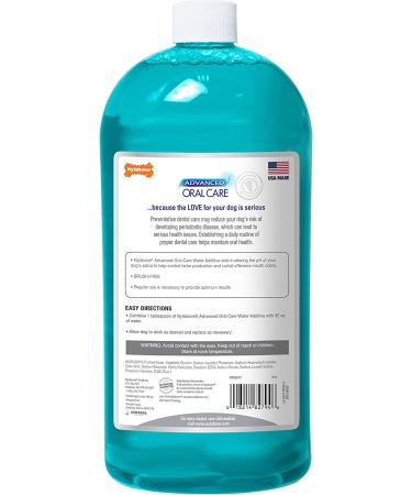 Nylabone Advanced Oral Care Water Additives for Dogs 32 oz. - Promotes Fresh Breath & Healthy Gums - Buy Online on SooperMarket.com