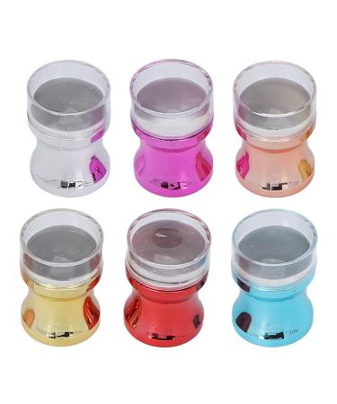 Nail Art Stamping Plate 1 Set Nail Art Stamper Nail Stencils Clear Nail Art Silikon Stamping Jelly with Schaber-Set Nail Art Supplies Transparent Visible Body 3d Nail Art Stencils Tool for