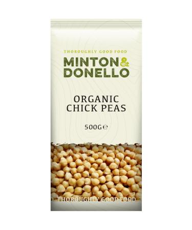 Minton & Donello - Organic Chickpeas High in Protein & Fibre Versatile Pantry Staple 6 x 500g