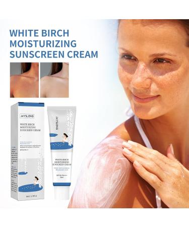 Hydrating Face Sunscreen Moisturizer SPF 50+ PA++++ | Birch Juice Sun Cream No White Cast All Skin Types - Buy Online on SooperMarket.com