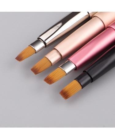Travel Retractable Lip Brush Applicators Flat For Lipstick Gloss Creams Portable With Cap Professional Makeup Brush Tool Lipstick Brush Applicator Wands With Cap Retractable For Makeup Disposable - Buy Online on SooperMarket.com