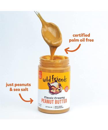 Wild Friends Foods Classic Creamy Peanut Butter 16oz Jars - Gluten-Free, Non-GMO, Palm Oil Free (3 Count) - Buy Online on SooperMarket.com