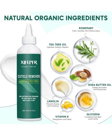 Cuticle Remover 8.45 FL OZ - Instant Softener & Salon Quality Care with Rosemary Scent - Professional Nail Care Gift for Women - Buy Online on SooperMarket.com