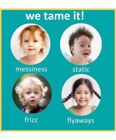 Tame Kids Hair Bundle: Natural Hair Taming Cream & Spray for Frizz, Flyaways & Static - Safe for Babies & Toddlers - Includes Bag & Soft Brush - Buy Online on SooperMarket.com